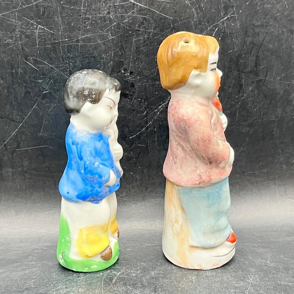 VTG Oriental Boys Salt & Pepper Shakers Japan 3" Tall Collectible Decorative - Picture 5 of 7